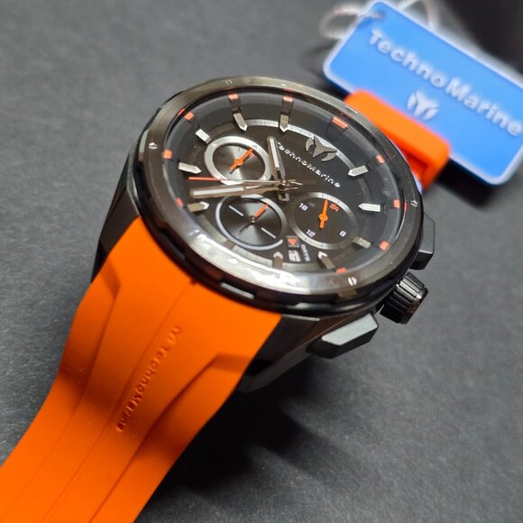 TechnoMarine Ocean Nomad Men's Watch - 43mm, Orange (TM-318099) - Picture 1 of 12